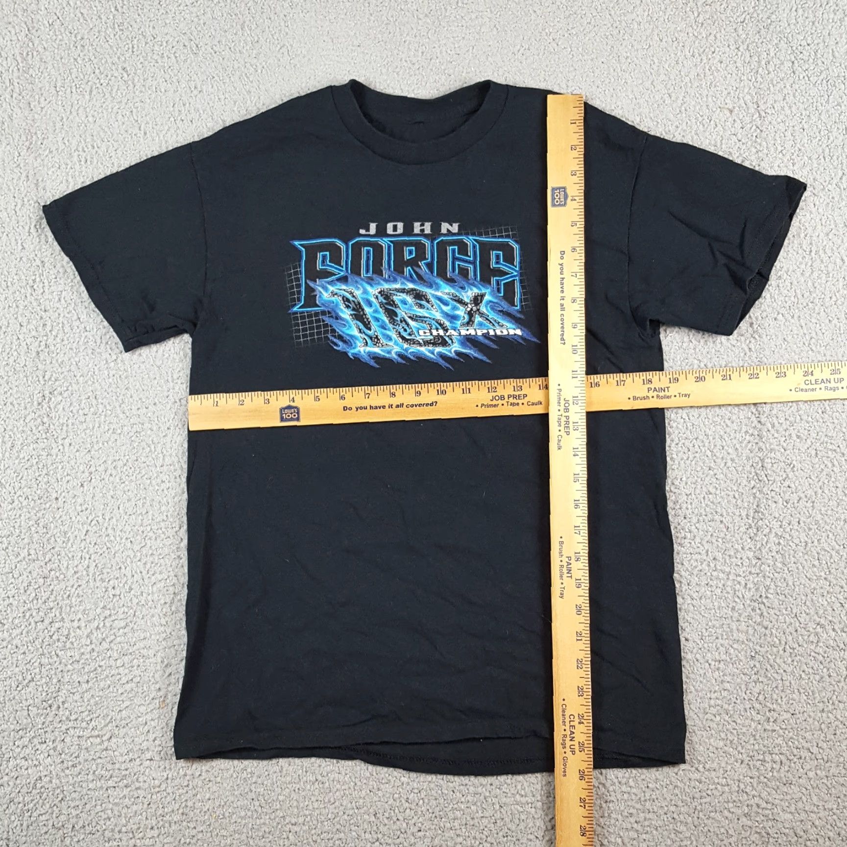 Gildan VINTAGE John Force Nitro Funny Car Racing Men's Size S Retro NASCAR Racer Black T Shirt Size US S / EU 44-46 / 1 - 7 Thumbnail