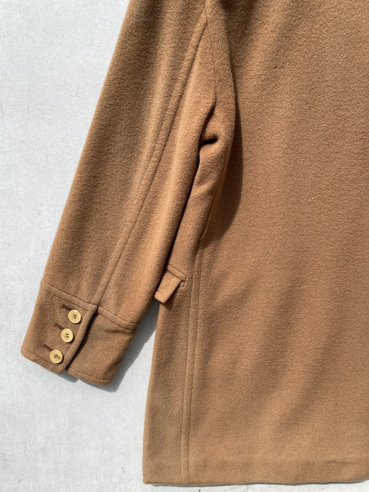 RARE🔥 Brown Calvin Klein Wool Peacoat With Faux Fur Collar