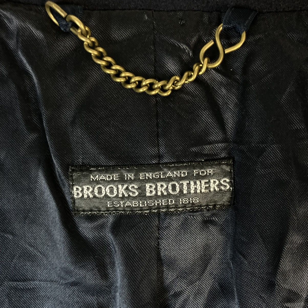 Brooks Brothers 🇬🇧 VINTAGE BROOKS BROTHERS WOOL OVERCOAT JACKET Size US M / EU 48-50 / 2 - 14 Thumbnail