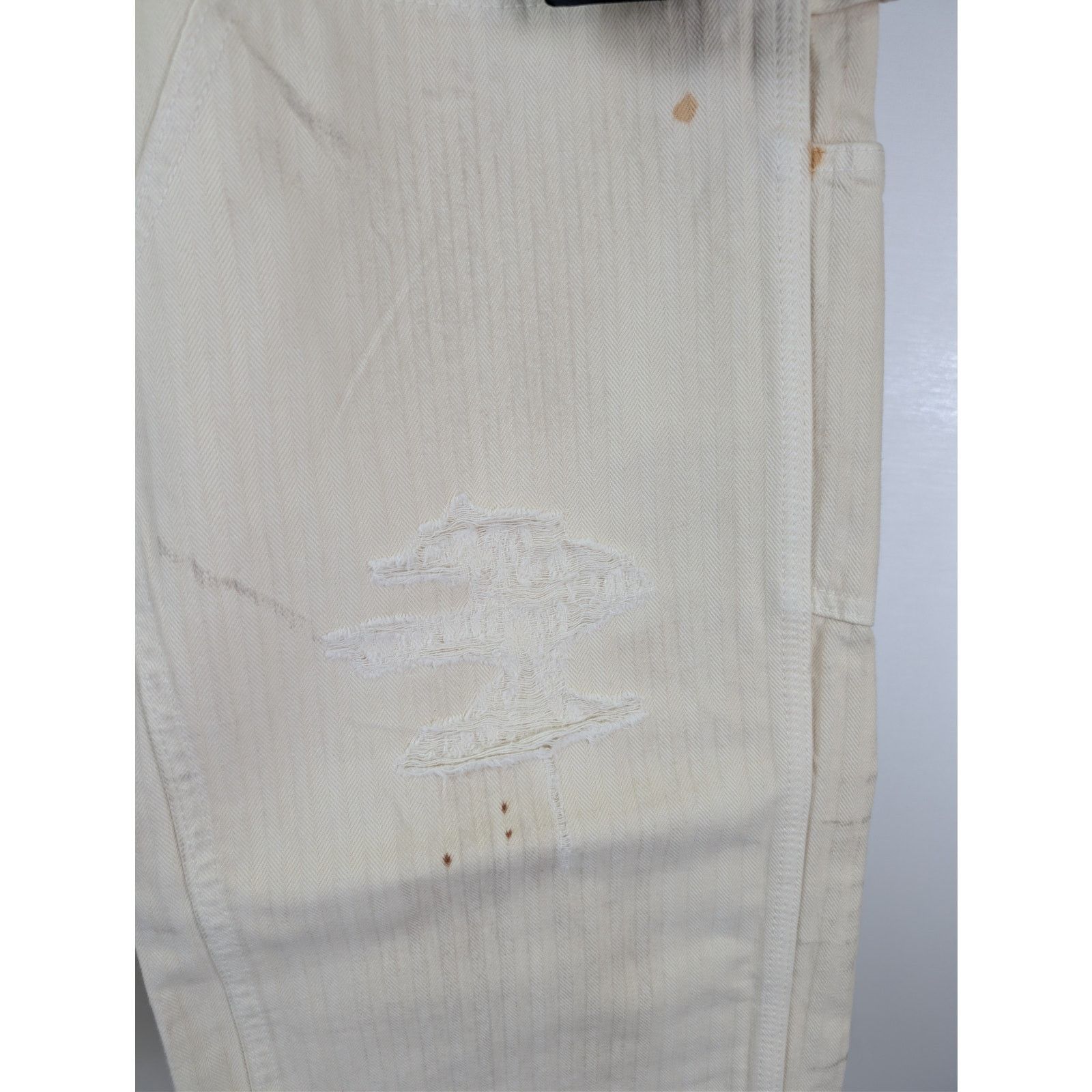 Enfants Riches Deprimes o1rshd1 Double Knee Paint Pants in White 32 Size US 32 / EU 48 - 8 Thumbnail