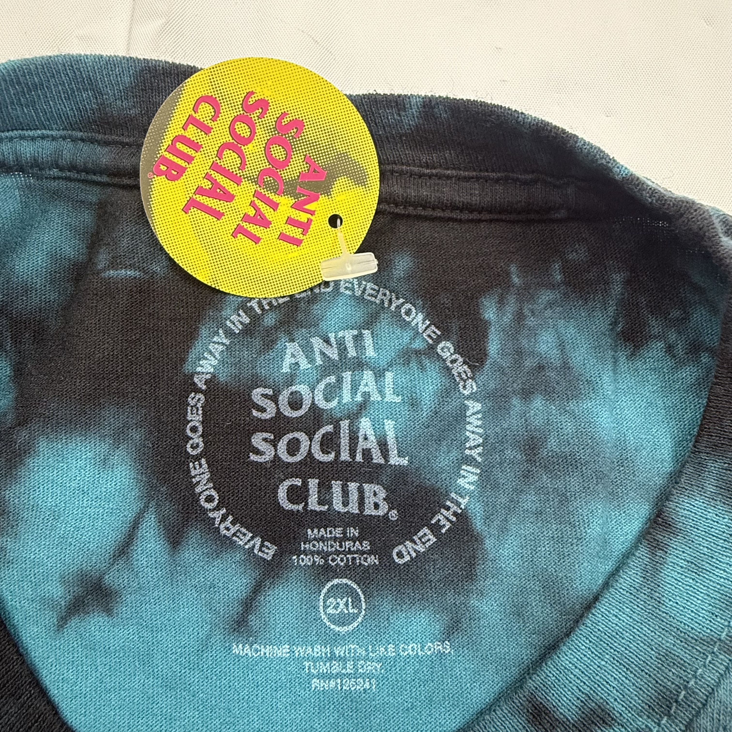 Anti Social Social Club Anti Social Social Club Katakana Tie Dye T-Shirt Mens Size US XXL / EU 58 / 5 - 3 Thumbnail