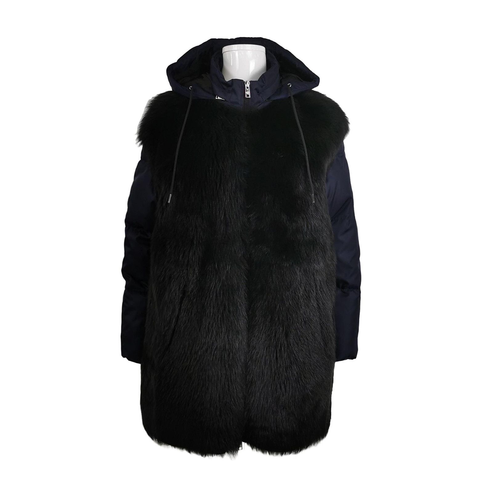 Prada Prada Color-Blocked Hooded Down Jacket 0079 Size US S / EU 44-46 / 1 - 1 Thumbnail