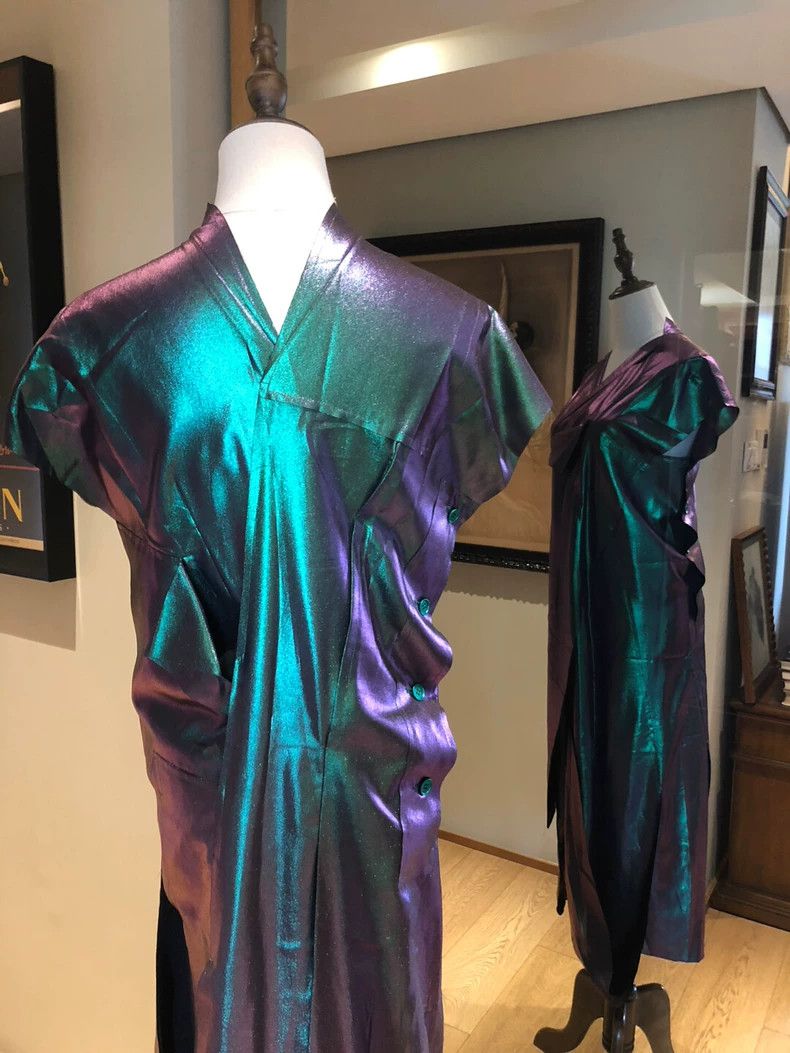 Issey Miyake Issey Miyake size:2 Blue and green main line evening dress Size M / US 6-8 / IT 42-44 - 5 Thumbnail