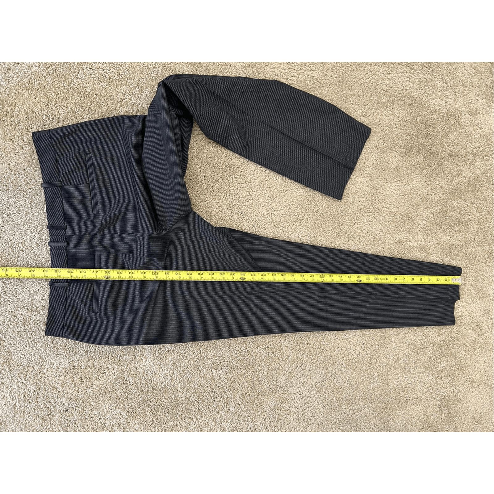 Hugo Boss Hugo Boss Virgin Wool Black White Stripe Pants, Sz 8 MP $278 Size 30" / US 8 / IT 44 - 7 Thumbnail