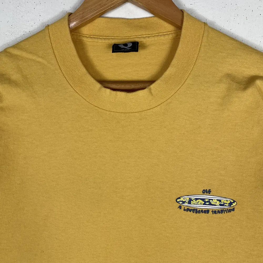 Vintage Vintage 90's QUE A Longboard Tradition Graphic Surf Tee Size US L / EU 52-54 / 3 - 5 Thumbnail