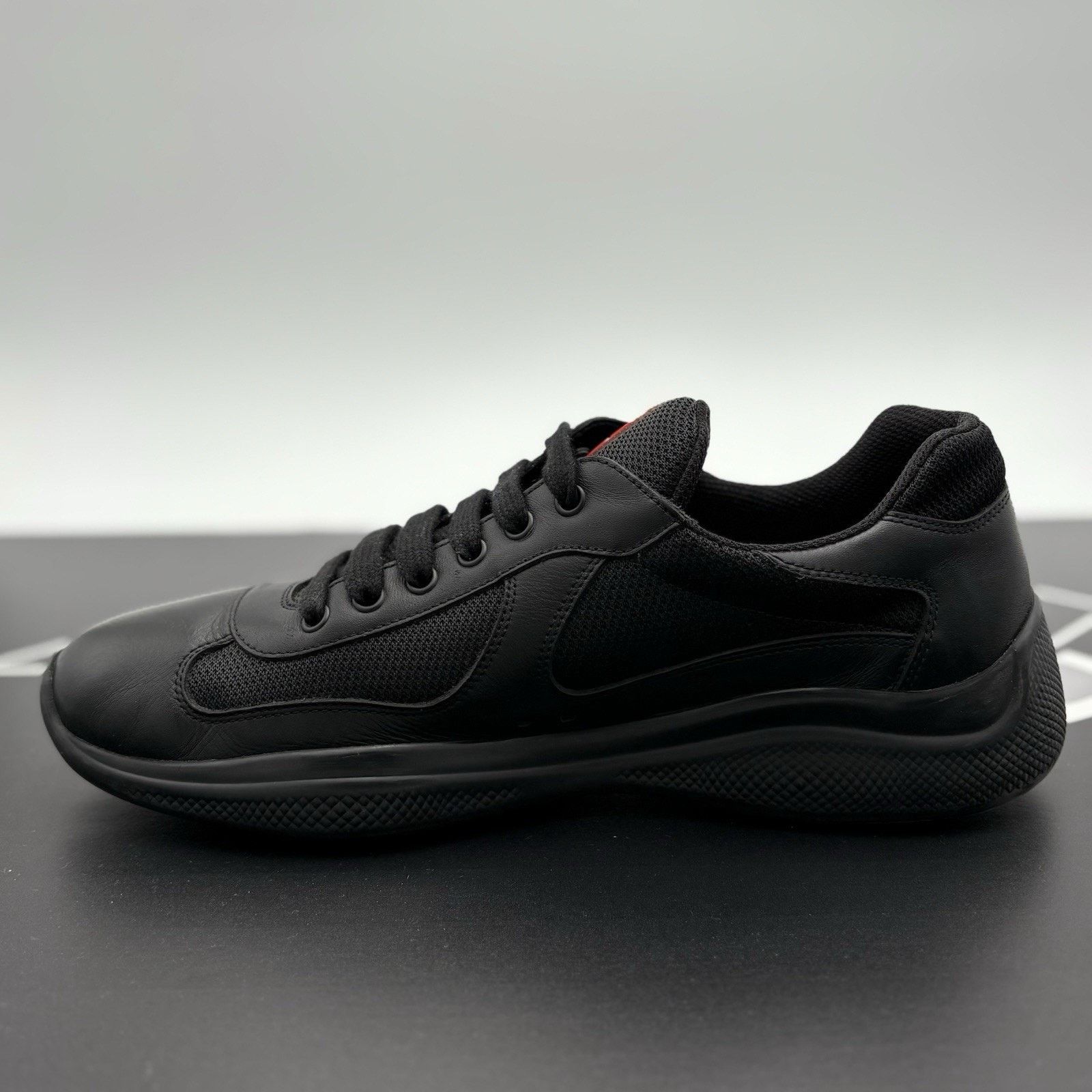 Prada Prada Americas Cup ' Black Leather ' | SUPER CLEAN! Size US 10 / EU 43 - 4 Thumbnail