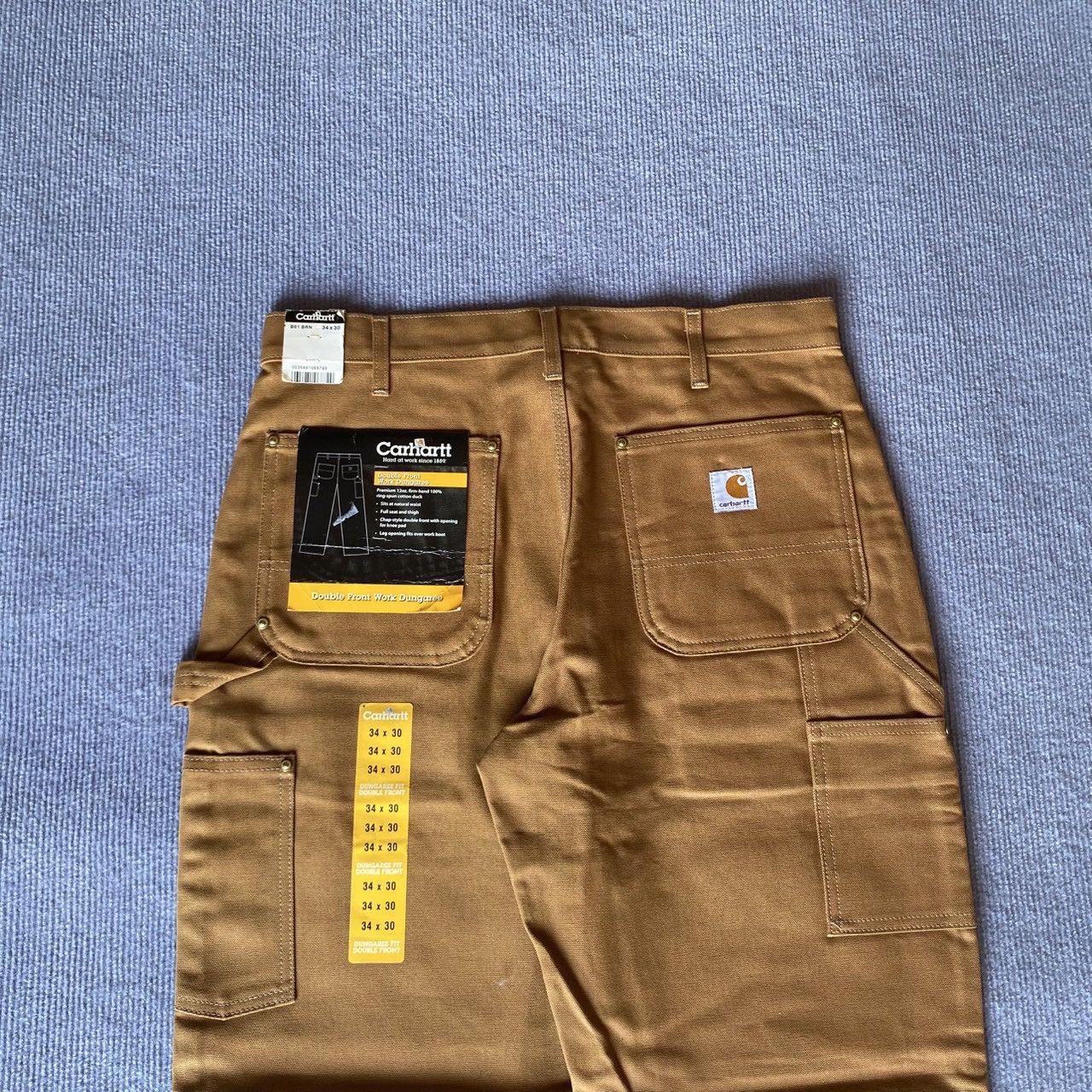 Carhartt × Vintage (34x31) Crazy Vintage Carhartt Double Knee B01 BRN Size US 34 / EU 50 - 5 Thumbnail