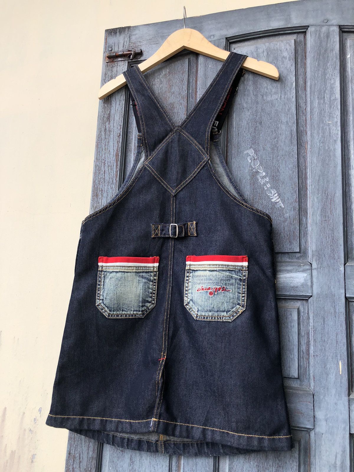 Fubu 🍻Send Your OFFER🍻 ✨LIKE NEW✨ Fubu Y2k Denim Overall Skirt Size 36" / US 14 / IT 50 - 11 Thumbnail