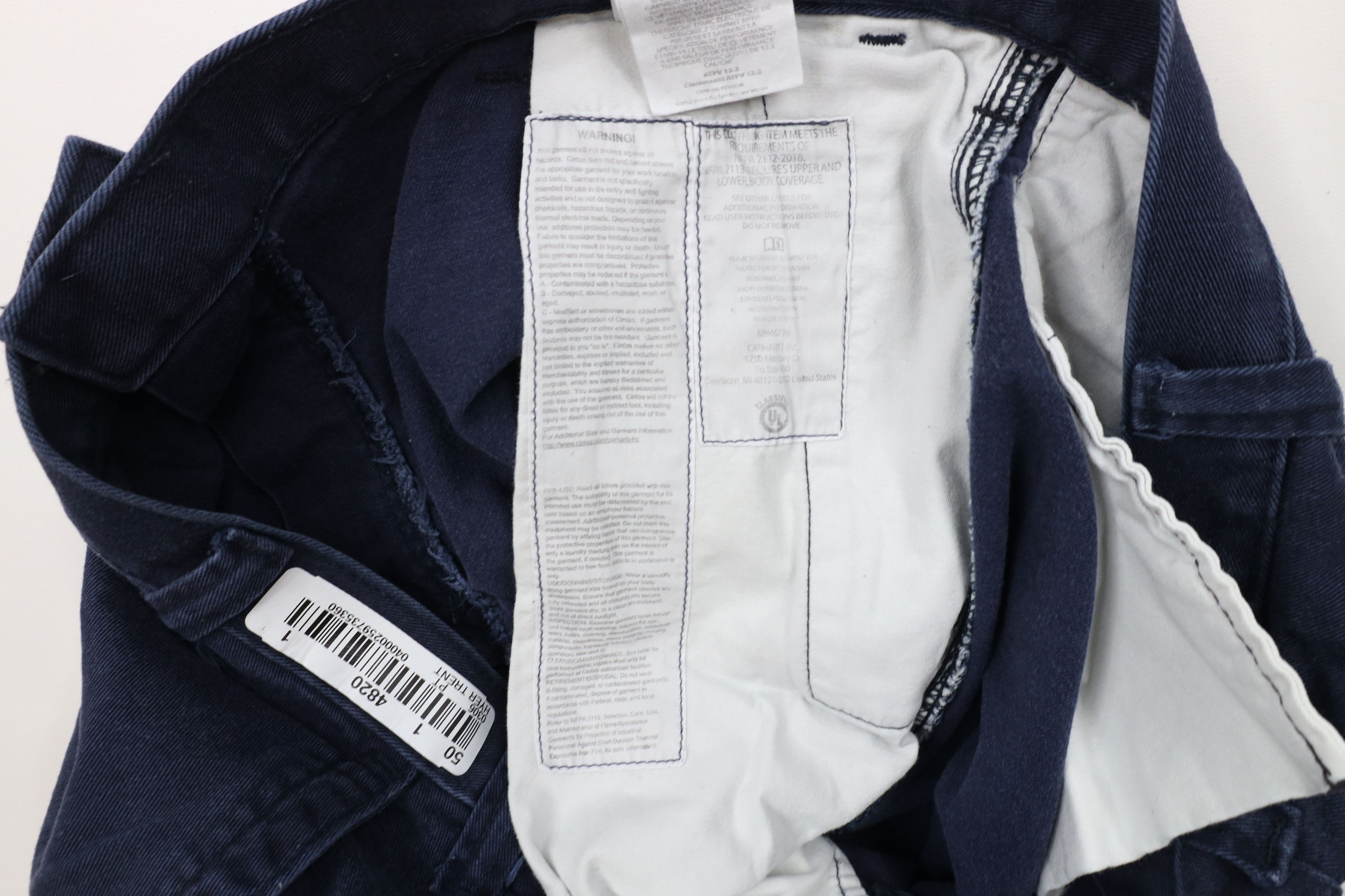 Carhartt × Vintage Vintage Carhartt FR Wide Leg Fire Flame Resistant Work Pants Size US 36 / EU 52 - 11 Thumbnail