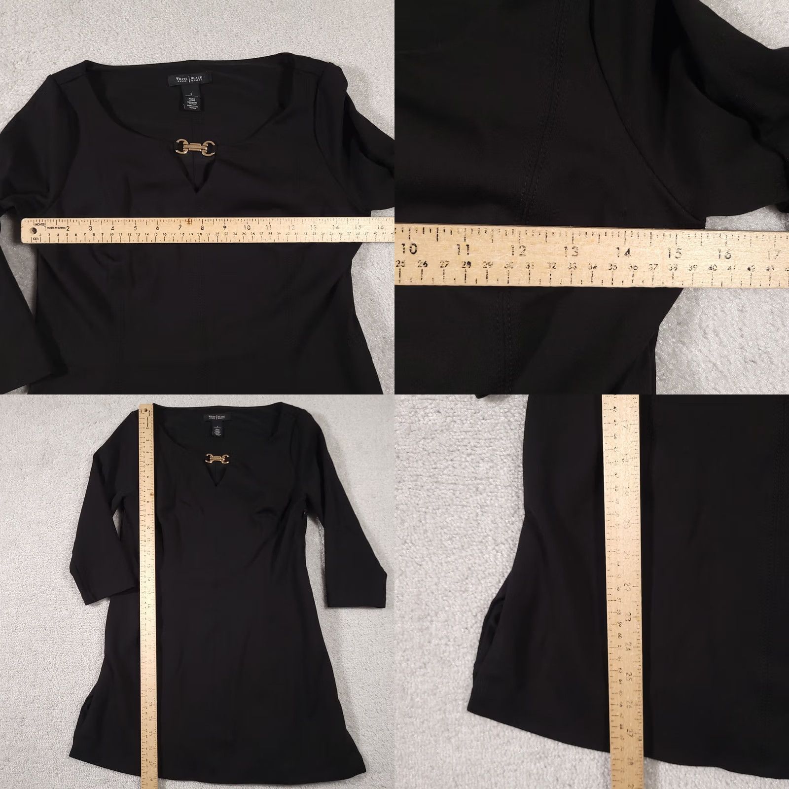 White House Black Market White House Black Market Dress Women's Small Short Long Sleeve Keyhole Career Shirt? Size S / US 4 / IT 40 - 8 Thumbnail