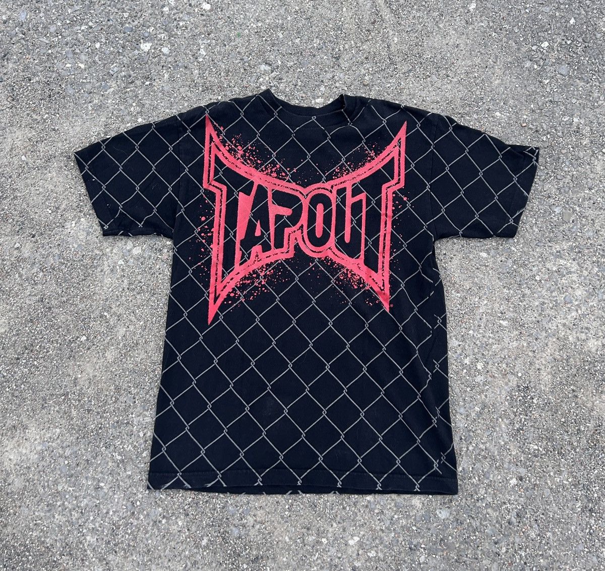 Tapout Y2K Vintage Tapout Black & Red Grunge MMA Baggy Cotton Tee Size US M / EU 48-50 / 2 - 1 Thumbnail