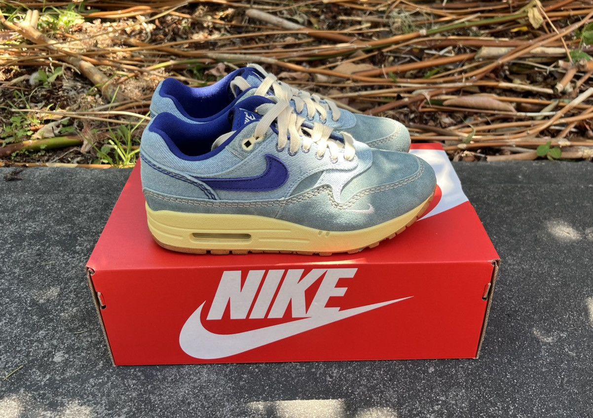 Nike NIKE AIR MAX 1 PREMIUM DIRTY DENIM Size US 5 / EU 37 - 3 Thumbnail