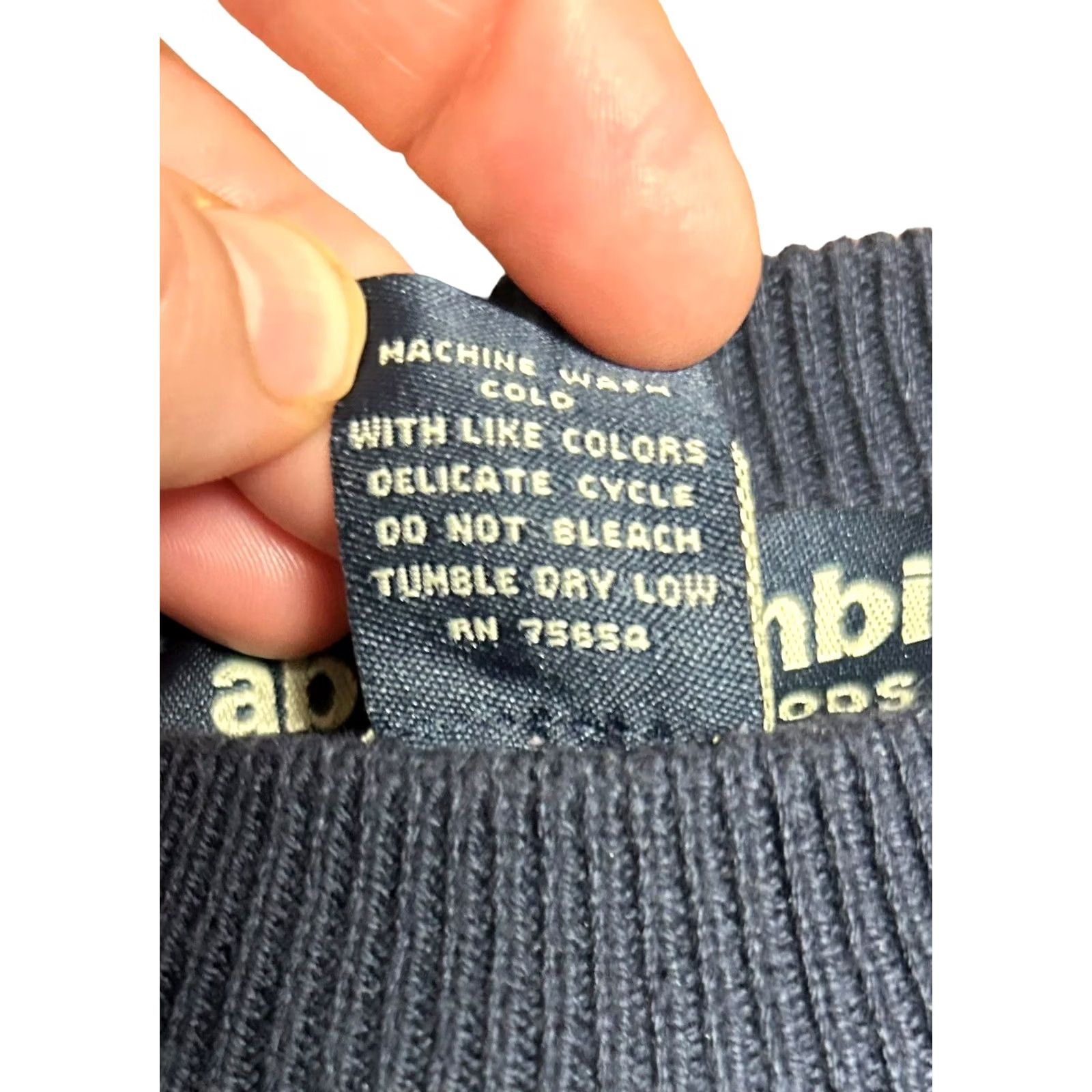 Abercrombie & Fitch VINTAGE Abercrombie & Fitch Original Goods 92 Pullover Sweater Adult Large Blue Gray Knitted Y2K Mens Size US L / EU 52-54 / 3 - 6 Thumbnail