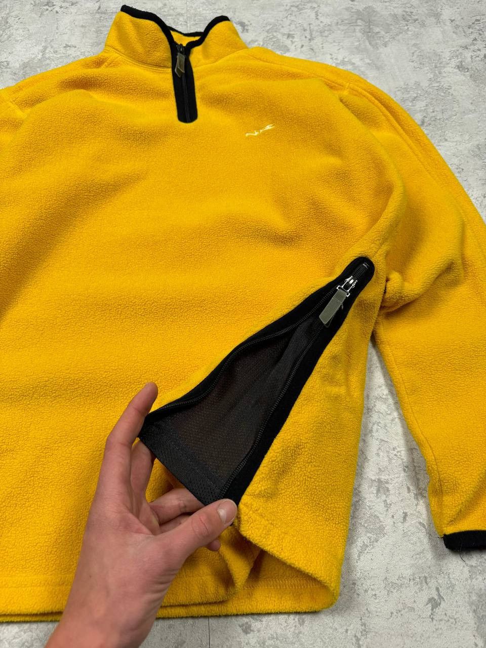 Nike Vintage Nike 1/4 Zip Yellow Fleece Size S Size US S / EU 44-46 / 1 - 5 Thumbnail