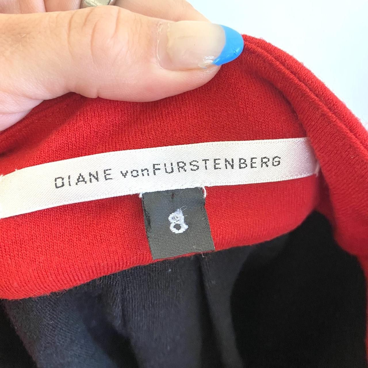 Diane von Furstenberg DIANE VON FURSTENBERG RED BLACK WOMENS MINI DRESS SIZE 8 Size M / US 6-8 / IT 42-44 - 7 Thumbnail