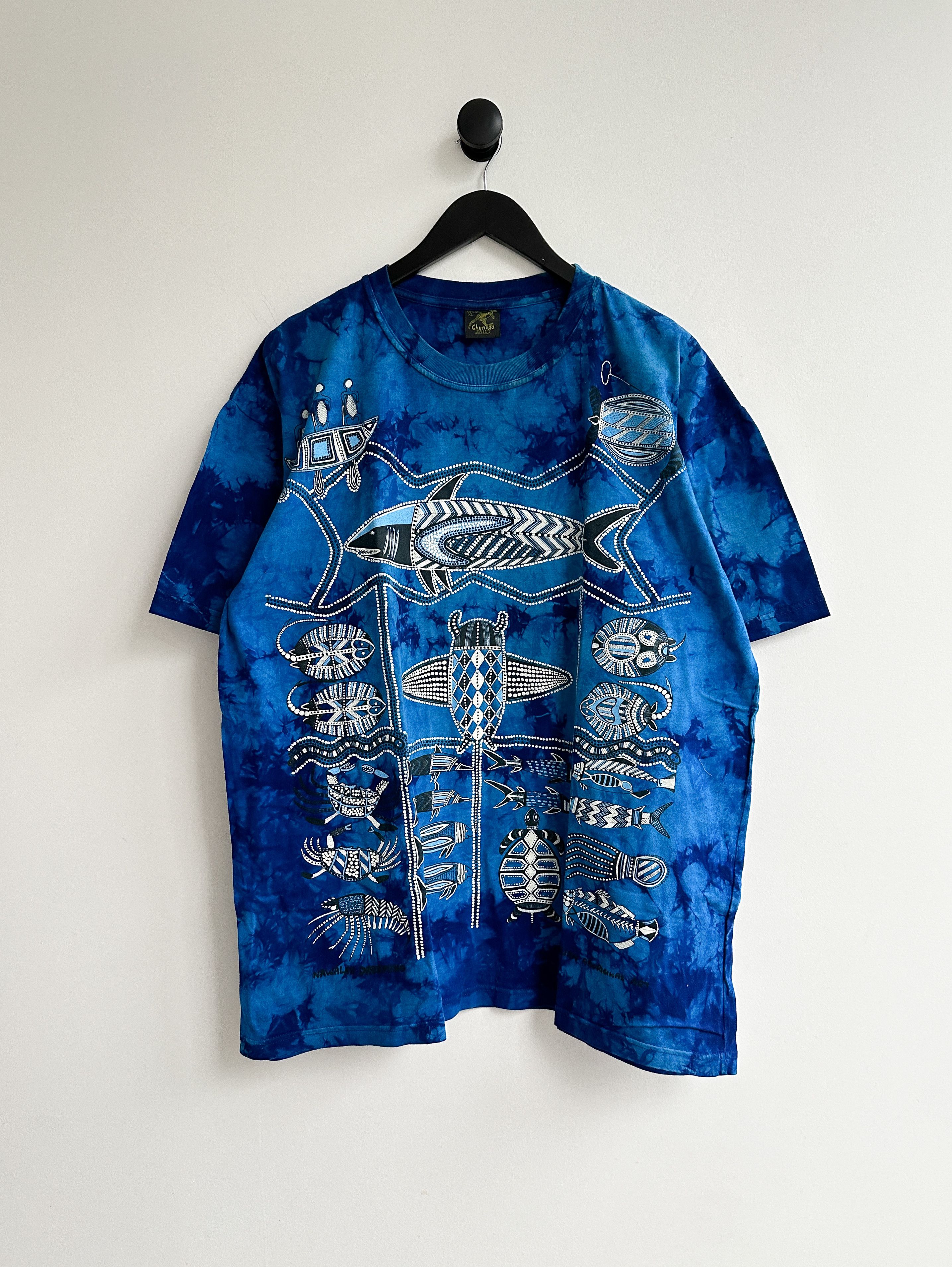 Man Made In Australia Vintage Ocean Fish Printed Tee Size US XL / EU 56 / 4 - 1 Thumbnail