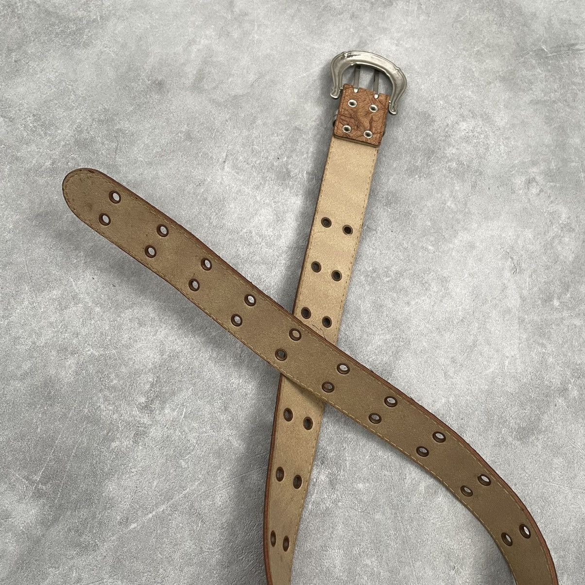 If Six Was Nine Double prong punk belt Size ONE SIZE - 4 Thumbnail