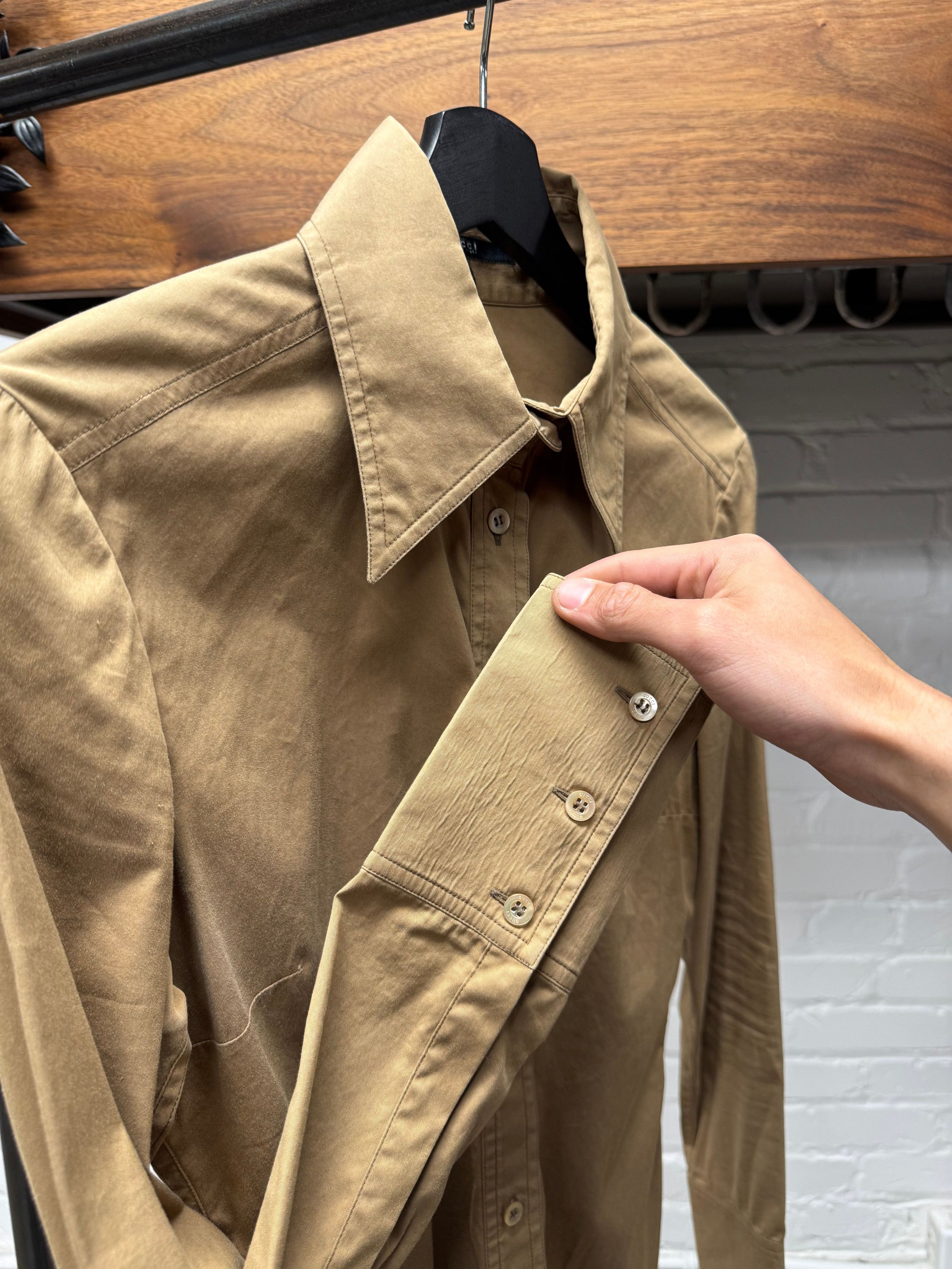 Gucci SS2003 Gucci by Tom Ford Western Collared Button Up Shirt Size US S / EU 44-46 / 1 - 2 Thumbnail
