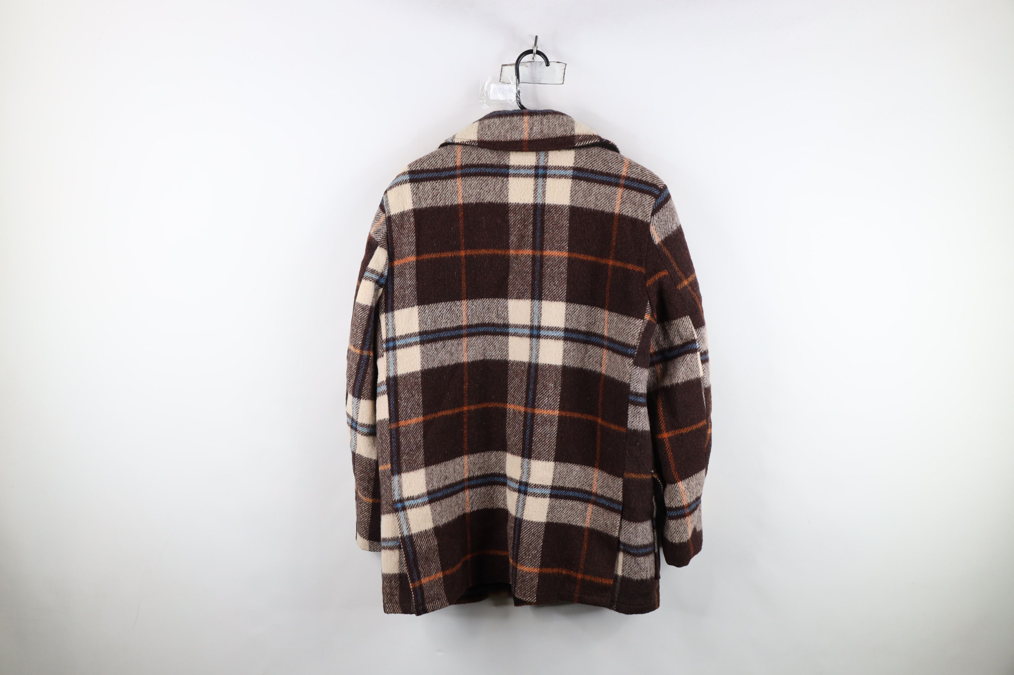 Vintage Vintage 60s 70s Streetwear Wool Button Jacket Plaid USA Size US L / EU 52-54 / 3 - 11 Thumbnail