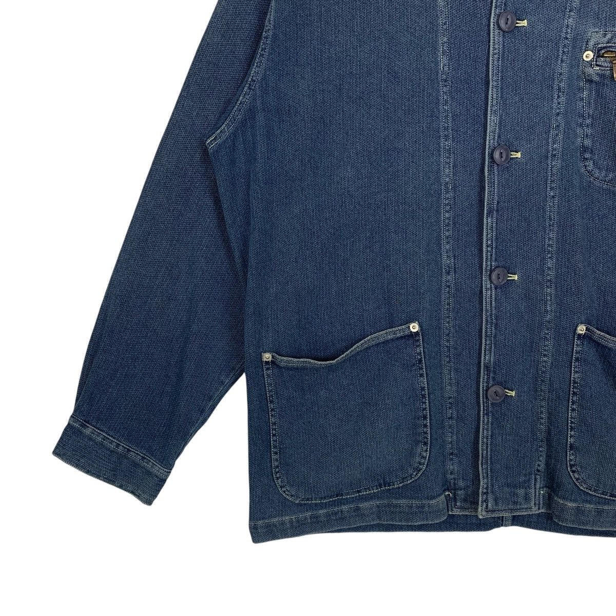 Japanese Brand Vintage Kearney House Brand WorkWear Button Denim Jacket Size US L / EU 52-54 / 3 - 5 Thumbnail
