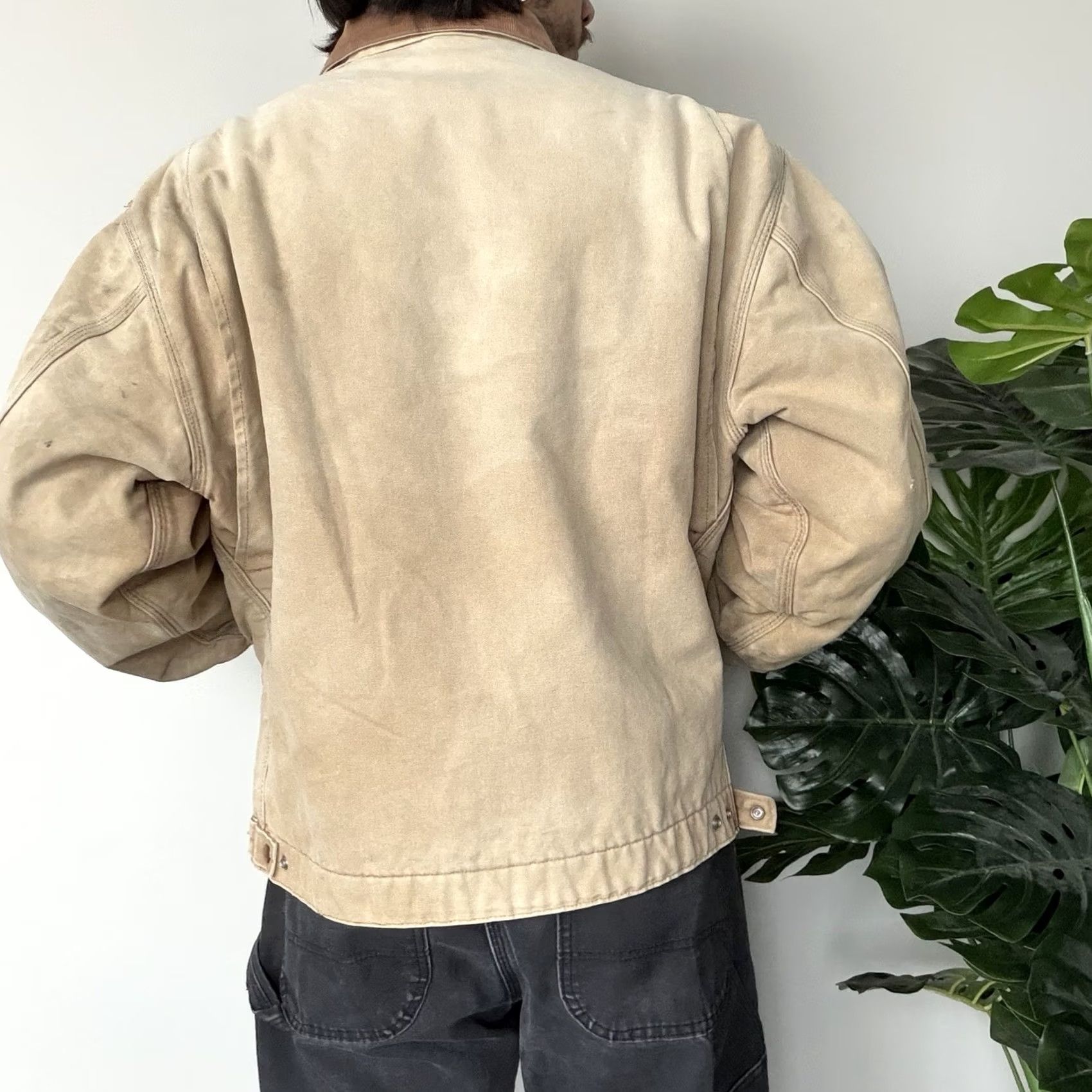 Carhartt VINTAGE Carhartt Jacket J01 BRN Brown 48 USA Mens Regular Lined Warmth Canvas Cotton Size US M / EU 48-50 / 2 - 2 Thumbnail