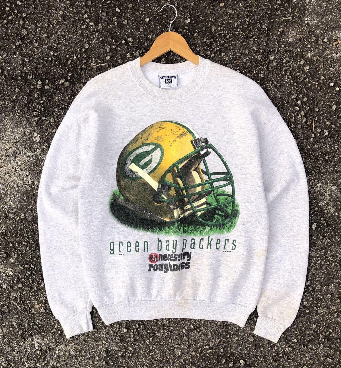 Vintage Vintage Lee Green Bay Packers Grey Sweatshirt 1997 USA 🇺🇸 Size US M / EU 48-50 / 2 - 4 Thumbnail