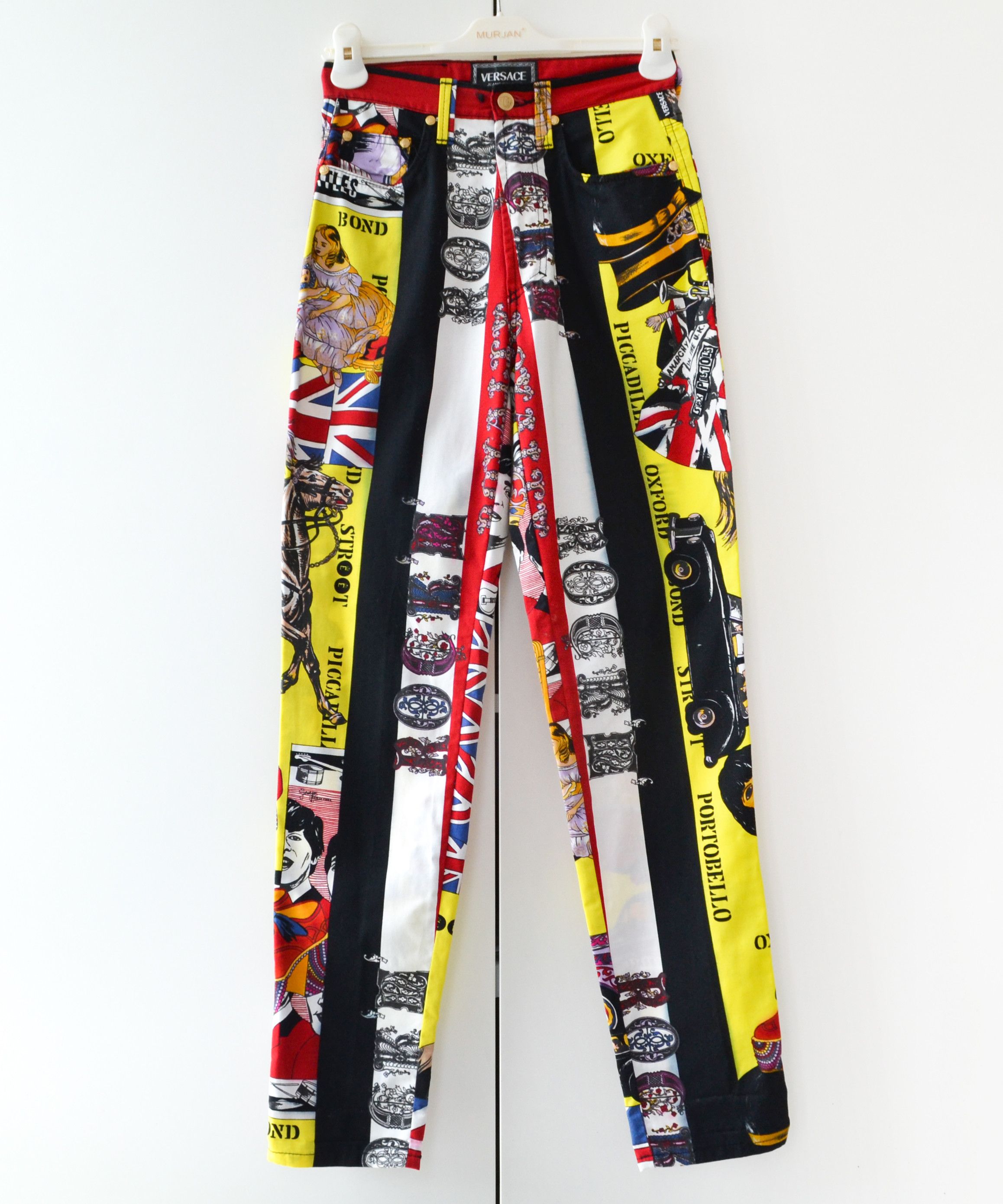 パンツ 00s Versace jeans couture bondage pants Versace Jeans Couture Black Capri Bondage Vintage Pants (XS