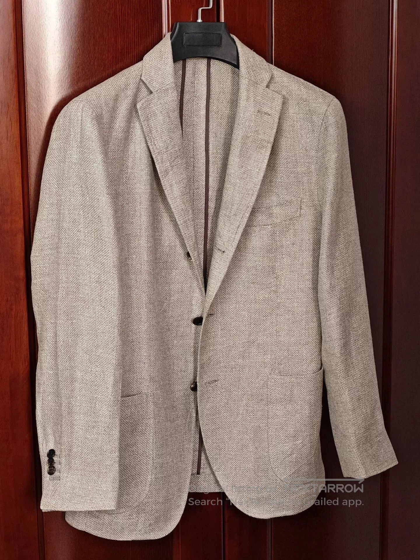 Tallia Custom Italian Linen Wool Suit. Size US S / EU 44-46 / 1 - 1 Thumbnail
