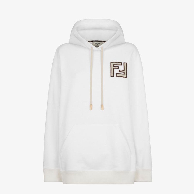 Fendi o1s1wg110426 Sweatshirt in White Size XL / US 12-14 / IT 48-50 - 1 Thumbnail