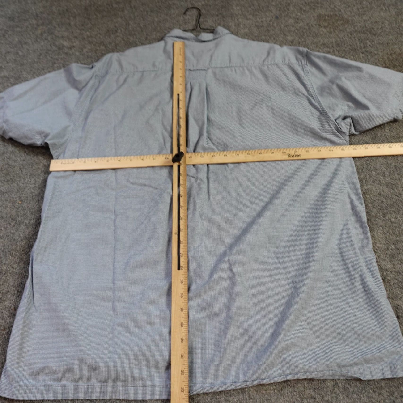 Vintage SIMMS Shirt 2XL Beige Plaid 100% Cotton Button-Up Short Sleeve Mens Size US XXL / EU 58 / 5 - 4 Thumbnail