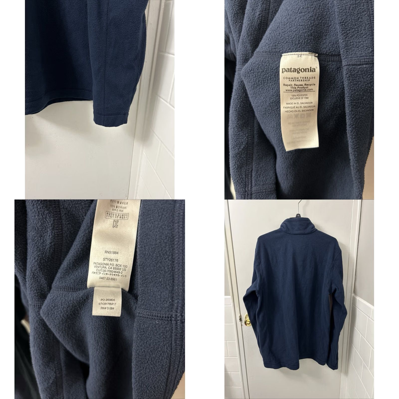 Patagonia Patagonia Micro D Fleece Pullover Mens Sz M Blue 1/4 Zip Long Sleeve Mock Neck Sweater Outdoor Size US M / EU 48-50 / 2 - 8 Thumbnail