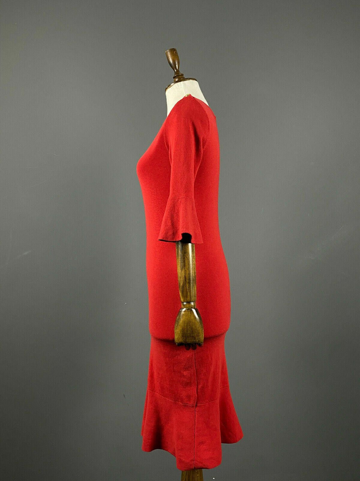 Lauren Ralph Lauren Ladies Lauren Ralph Lauren Black Label Red Midi Dress Size S Size S / US 4 / IT 40 - 3 Thumbnail