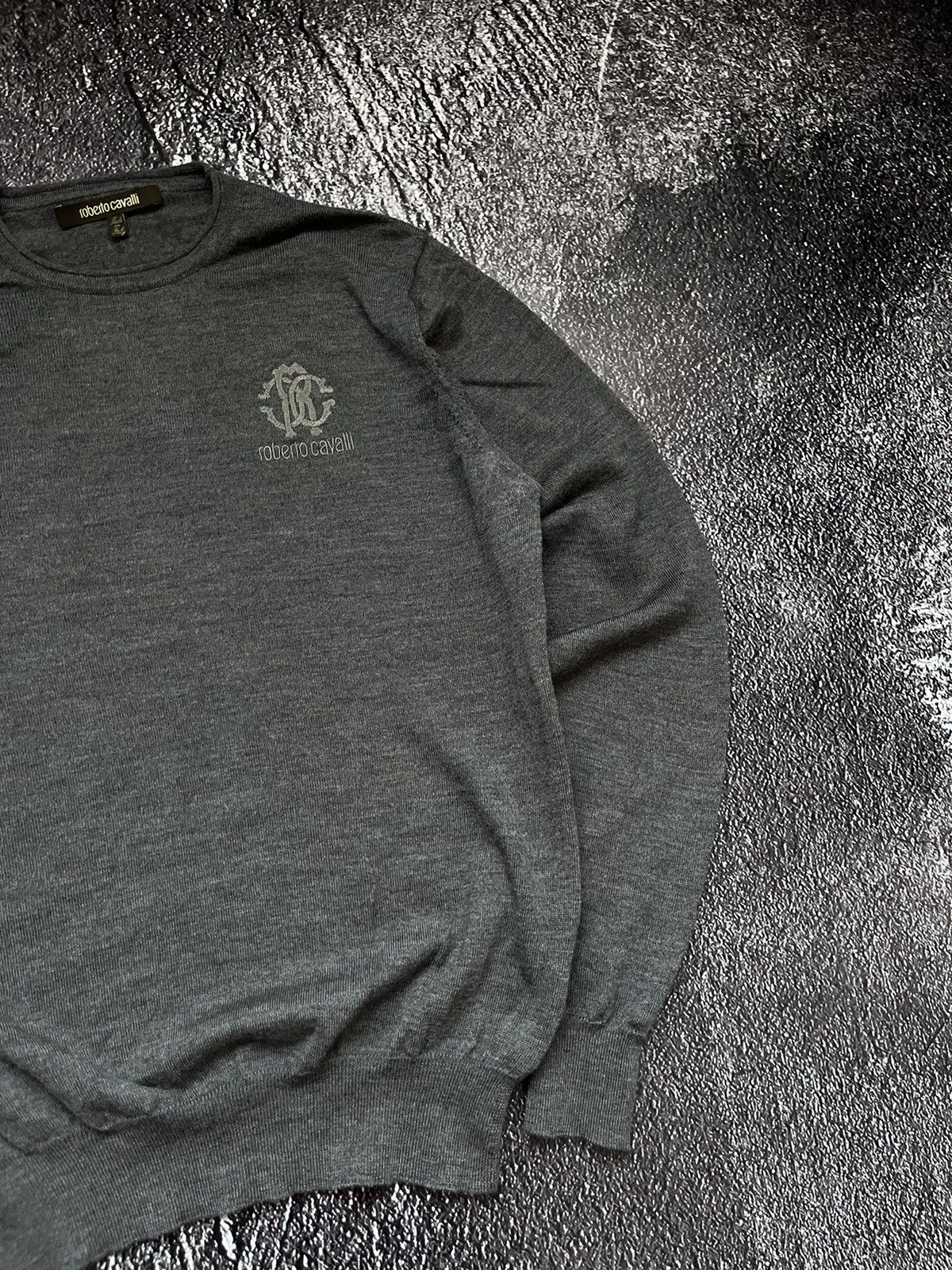 Roberto Cavalli Roberto Cavalli Wool Grey Jumper / Sweater Size US S / EU 44-46 / 1 - 3 Thumbnail