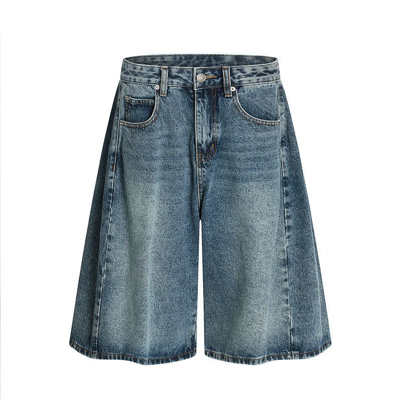 Japanese Brand American casual loose-fitting curved denim shorts Size US 32 / EU 48 - 1 Thumbnail