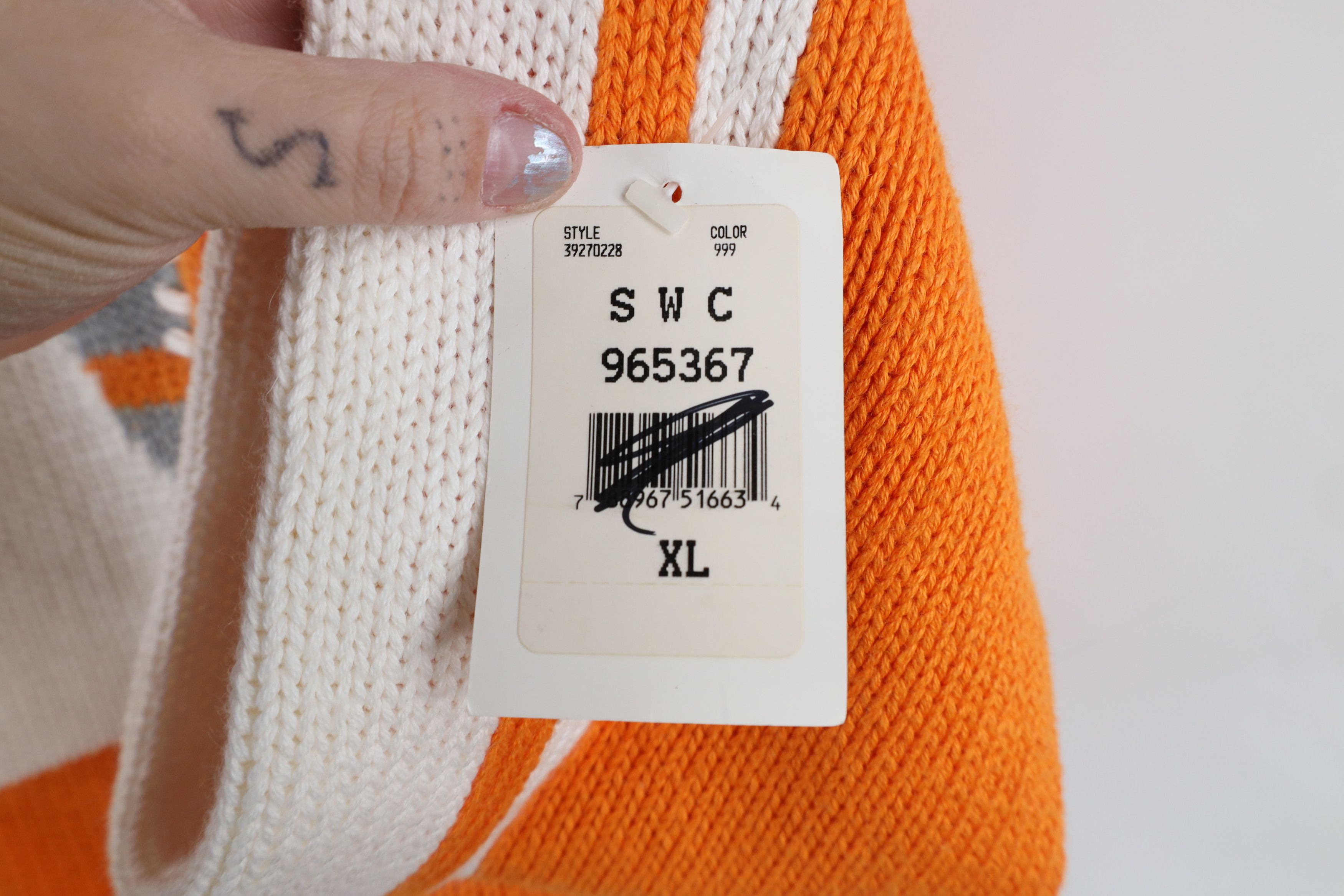 Vintage Deadstock Vintage 90s Tennessee Football Cardigan Sweater Size XL / US 12-14 / IT 48-50 - 6 Thumbnail