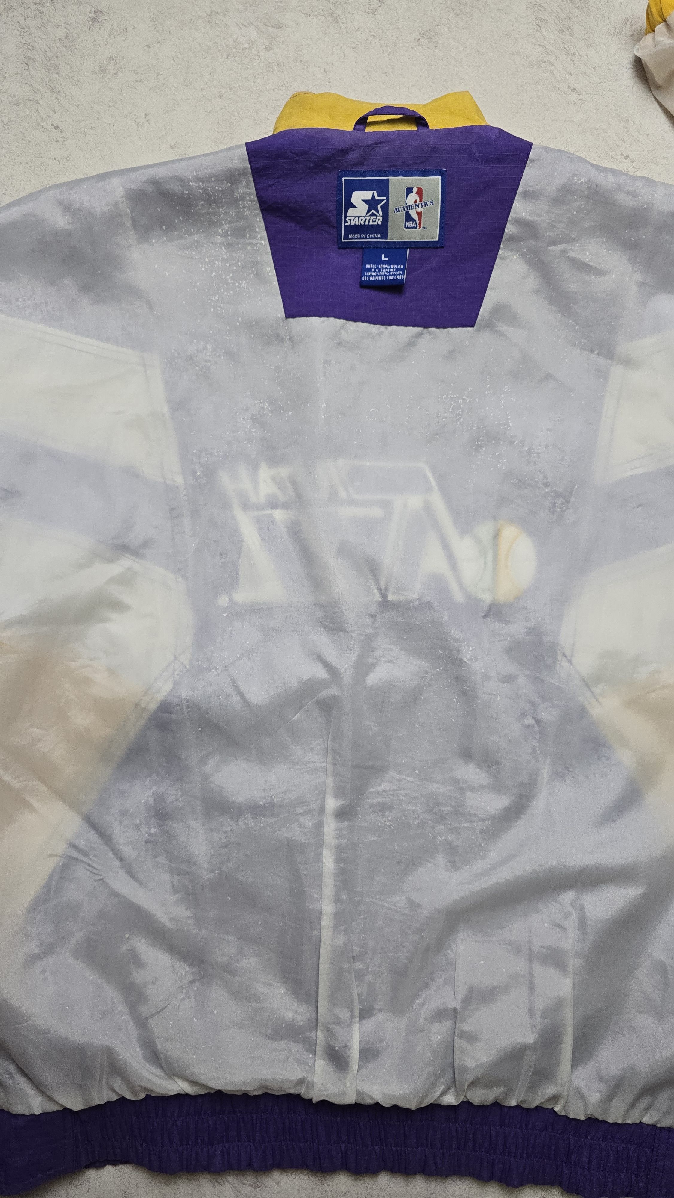Starter Vintage Utah Jazz Jacket Men's Large Purple Yellow Starter Size US L / EU 52-54 / 3 - 21 Thumbnail