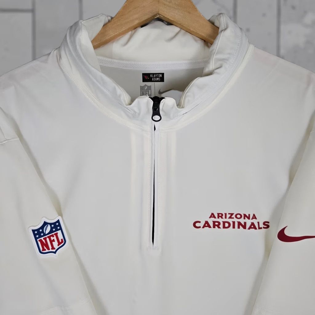 Nike Nike Arizona Cardinals Men's 3XL Windbreaker Jacket Hooded 1/4 Zip Softshell Dri-Fit Centered Klayton Adams Cowboys OC NM Size US XXL / EU 58 / 5 - 1 Thumbnail
