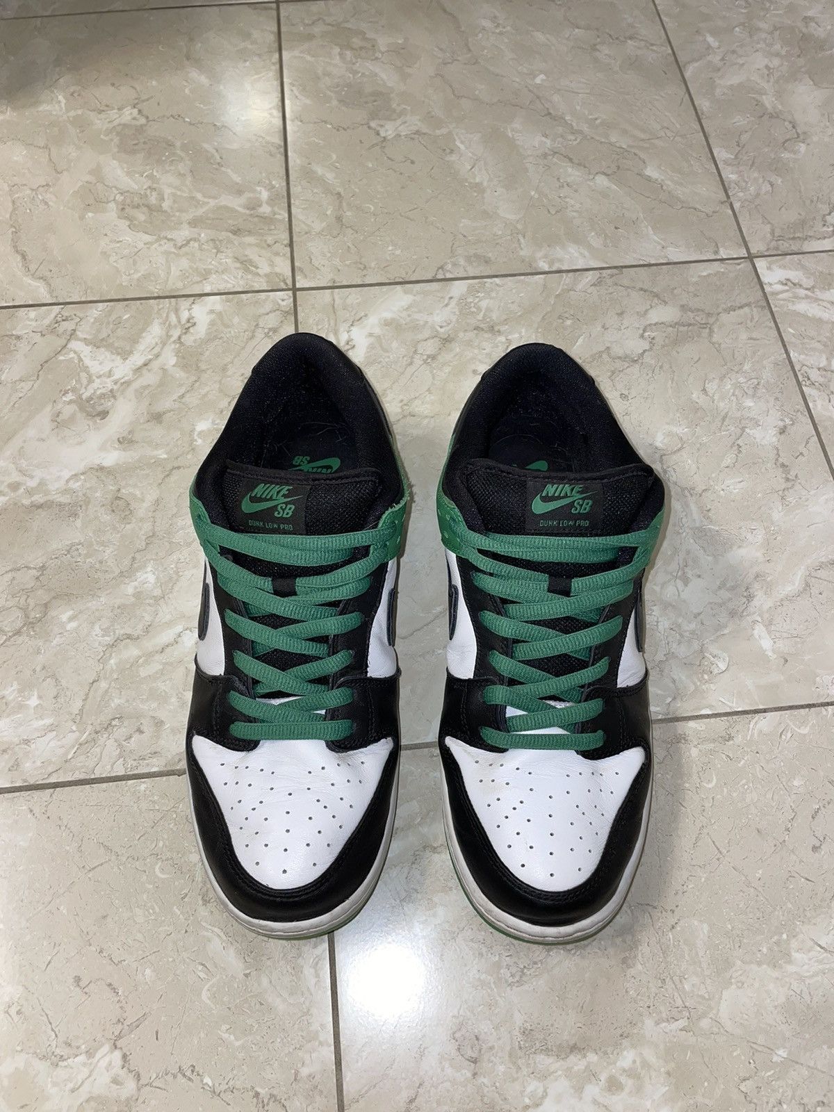 Nike Nike SB Dunk low pro classic green/black-white Size US 11 / EU 44 - 2 Thumbnail
