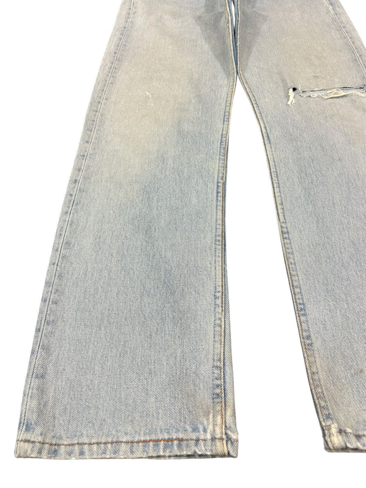 Levi's Vintage 90s Levis 501 Light Wash Distressed Loose Jeans Size US 30 / EU 46 - 6 Thumbnail