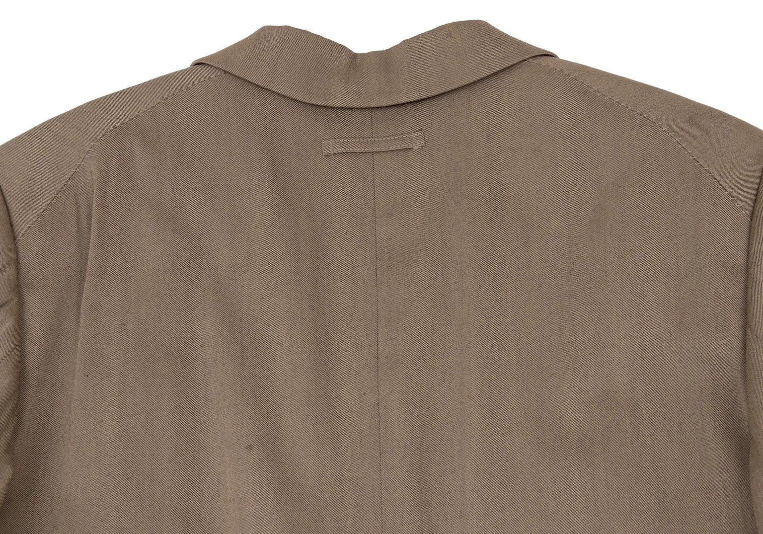 Jean Paul Gaultier Wool and Rayon Stripe 2B Jacket in Beige Size 48 Size US M / EU 48-50 / 2 - 18 Thumbnail
