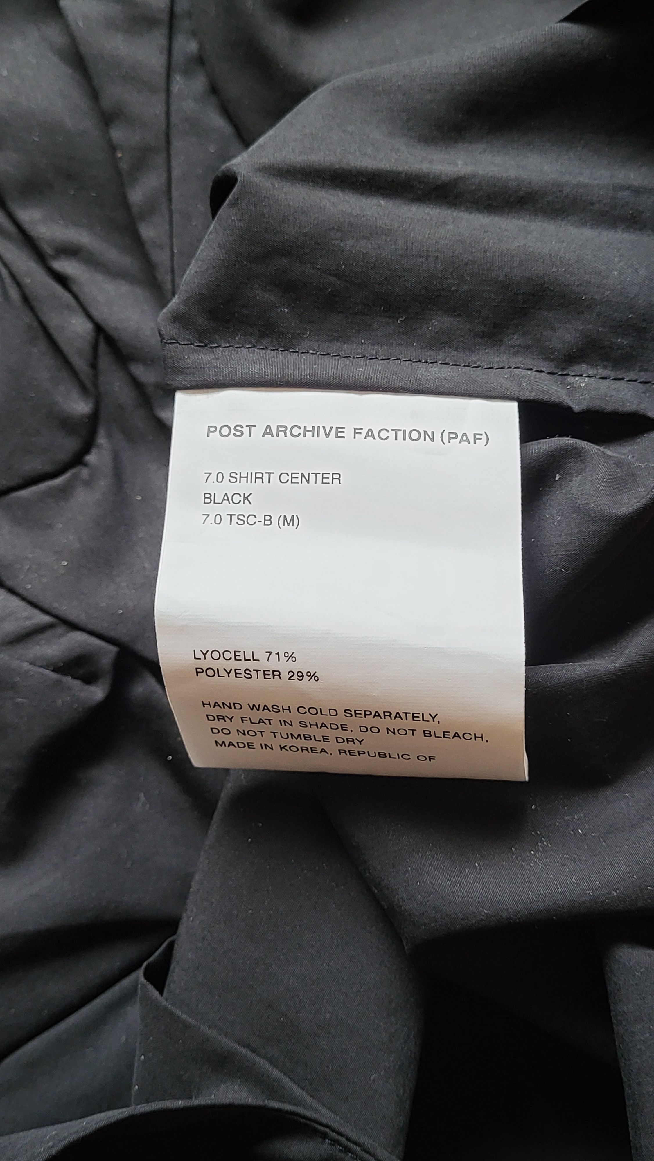 POST ARCHIVE FACTION (PAF) 7.0 Center Shirt Size US M / EU 48-50 / 2 - 3 Thumbnail