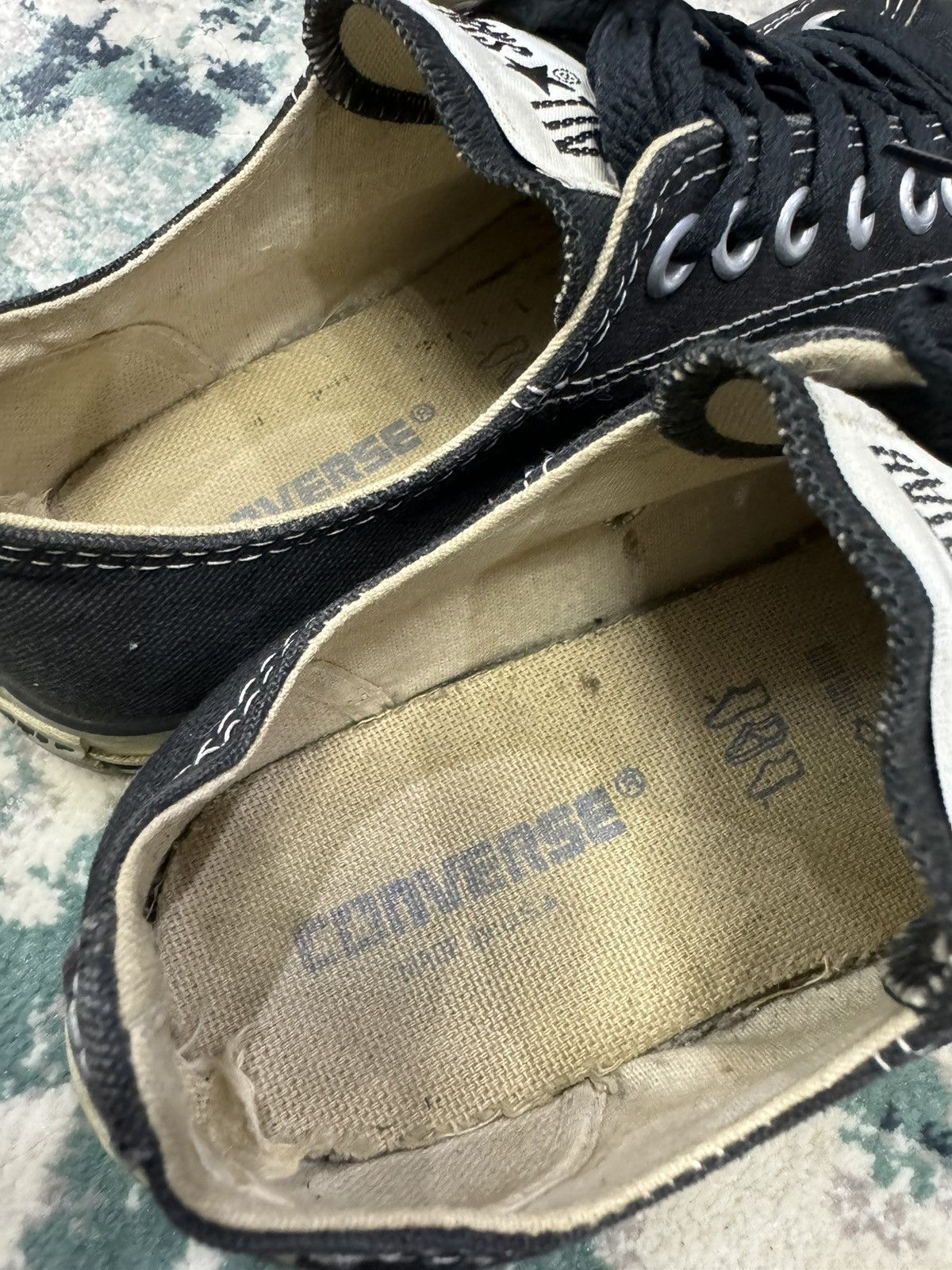 Converse × Vintage VTG CONVERSE MADE IN USA TRASHED DISTRESSED LOW-TOP SHOES Size US 8.5 / EU 41-42 - 5 Thumbnail