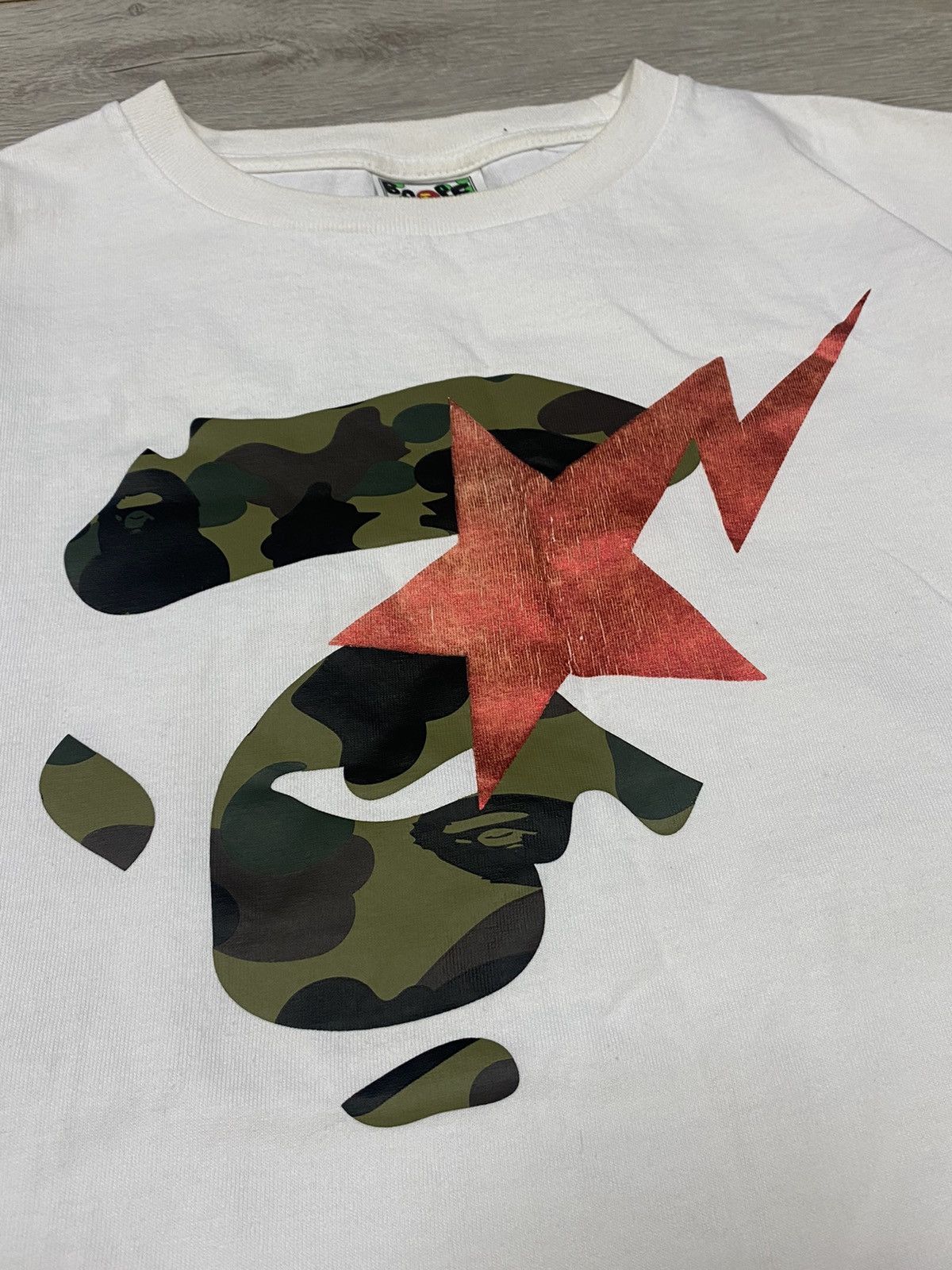 Bape Bape Ape face sta t-shirt Size US M / EU 48-50 / 2 - 3 Thumbnail