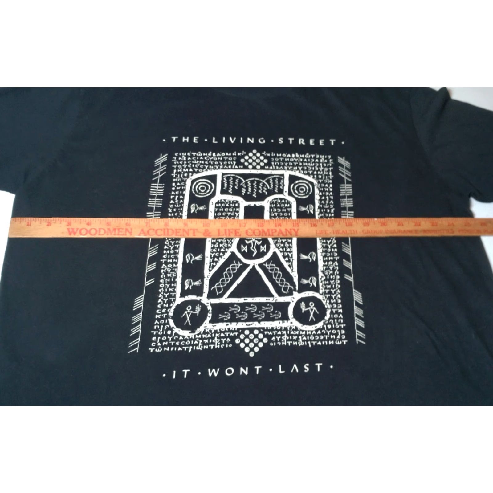 Gildan VINTAGE The Living Street Band Tour T Shirt Main Band, Shirt, Adult, 2XL, Black, Music, Tour, It Won't Last, The Living Street, 90s Concert, Mens Size US XXL / EU 58 / 5 - 4 Thumbnail