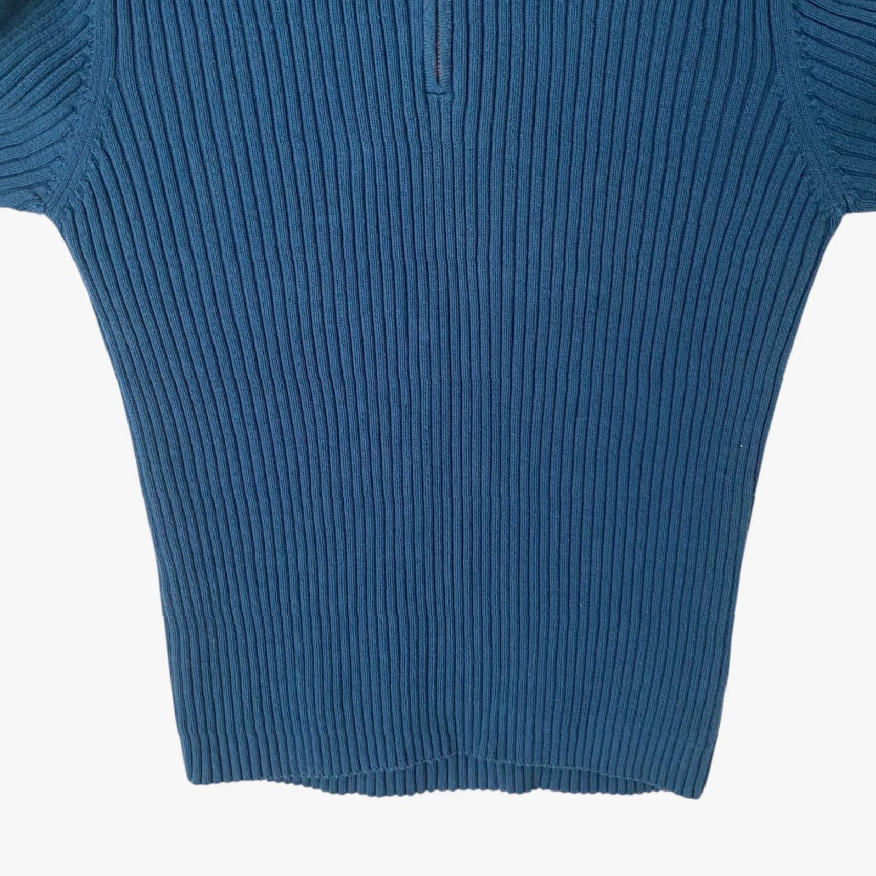 Levi's VINTAGE Levi's Red Tab Half-Zip Sweater Blue Men's Large Rib-Knit Pullover 90s Classic Size US L / EU 52-54 / 3 - 6 Thumbnail