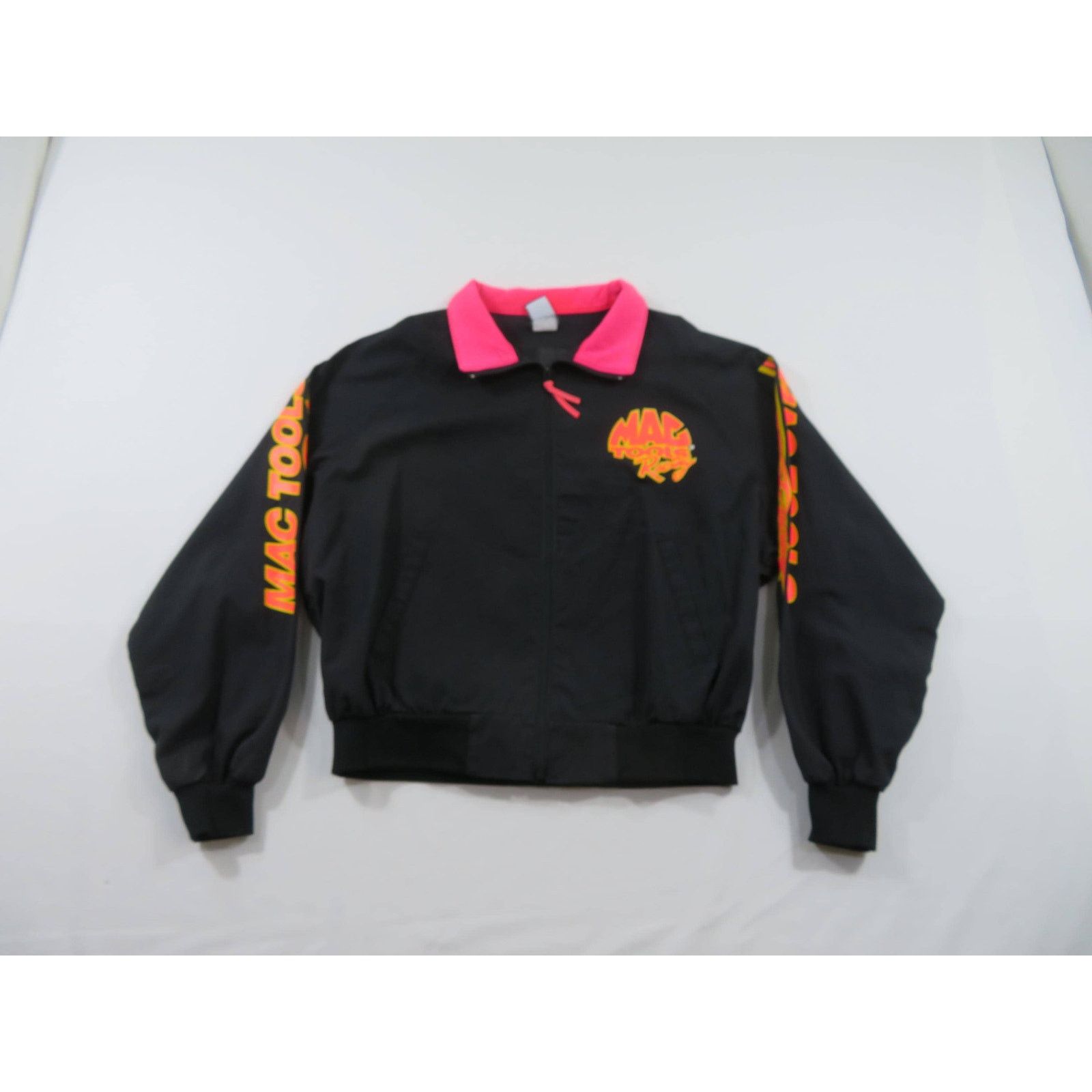 Swingster Mac Tools Racing Windbreaker Bomber Black Jacket Sz XL 1990s Size US XL / EU 56 / 4 - 2 Thumbnail