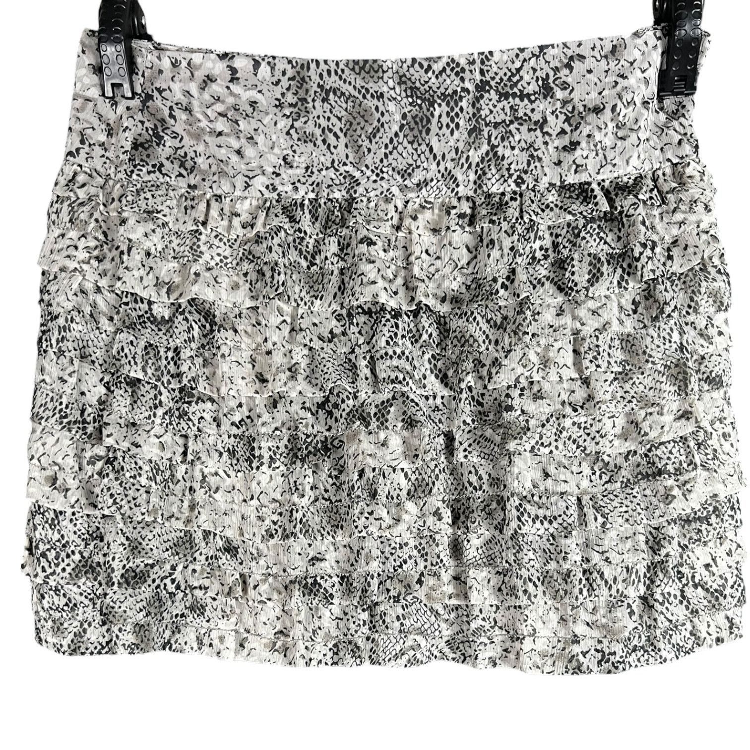 Massimo Dutti Massimo Dutti Python Print Ruffled Skirt - SIze EU 40 / US 9 Size 30" / US 8 / IT 44 - 2 Thumbnail