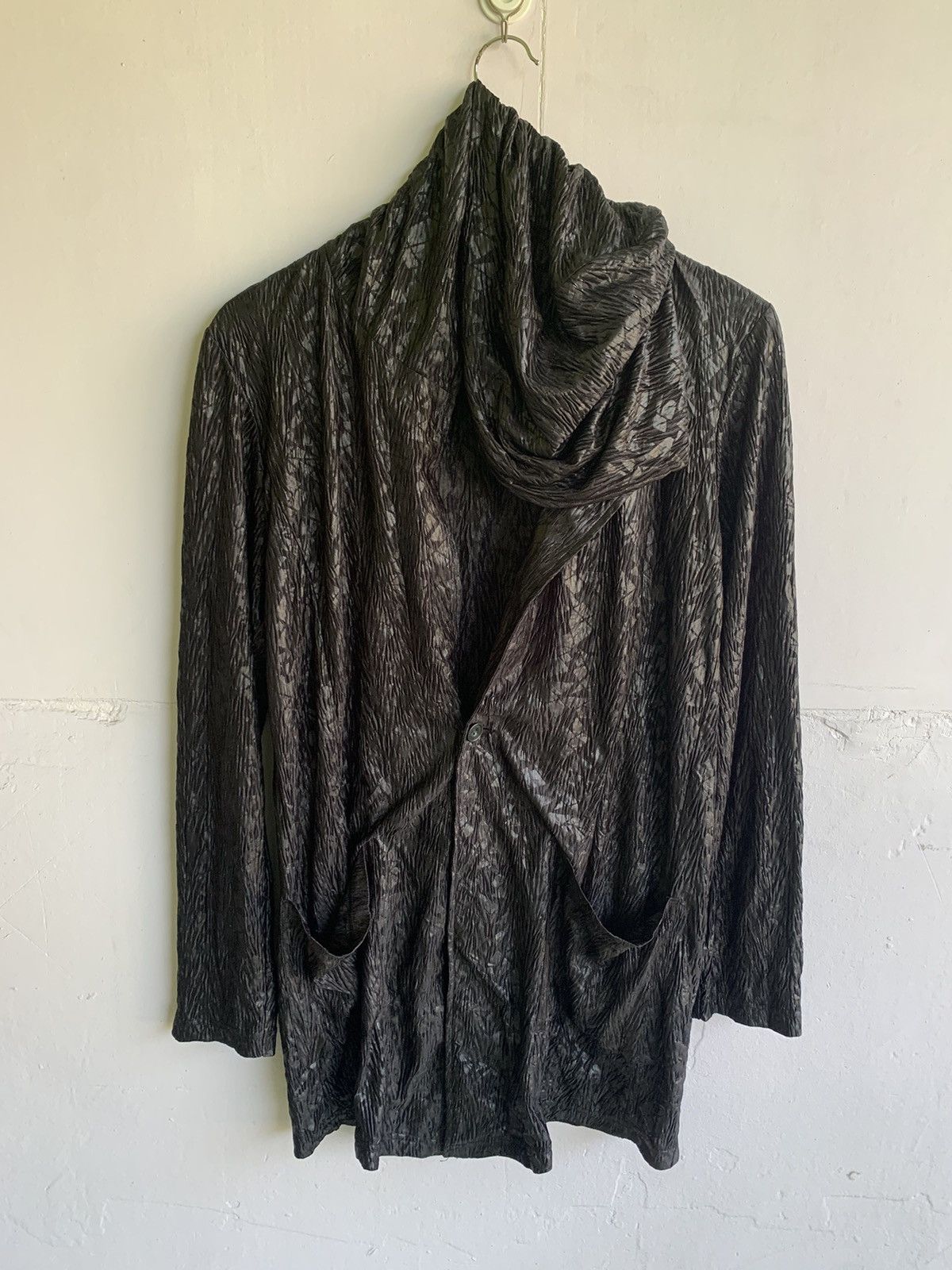 Tornado Mart 💥Asymmetrical Waxed Light Cardigan Jacket Size US M / EU 48-50 / 2 - 2 Thumbnail