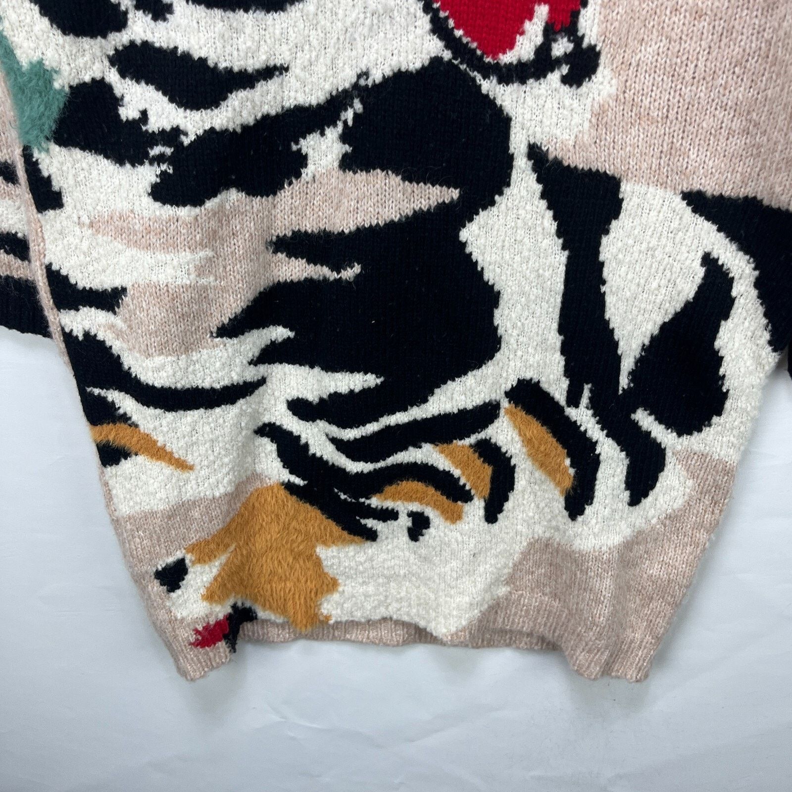 Kenzo × Vintage Kenzo Sweater Medium Tiger Knit Jumper Dress Women's Medium Size M / US 6-8 / IT 42-44 - 5 Thumbnail