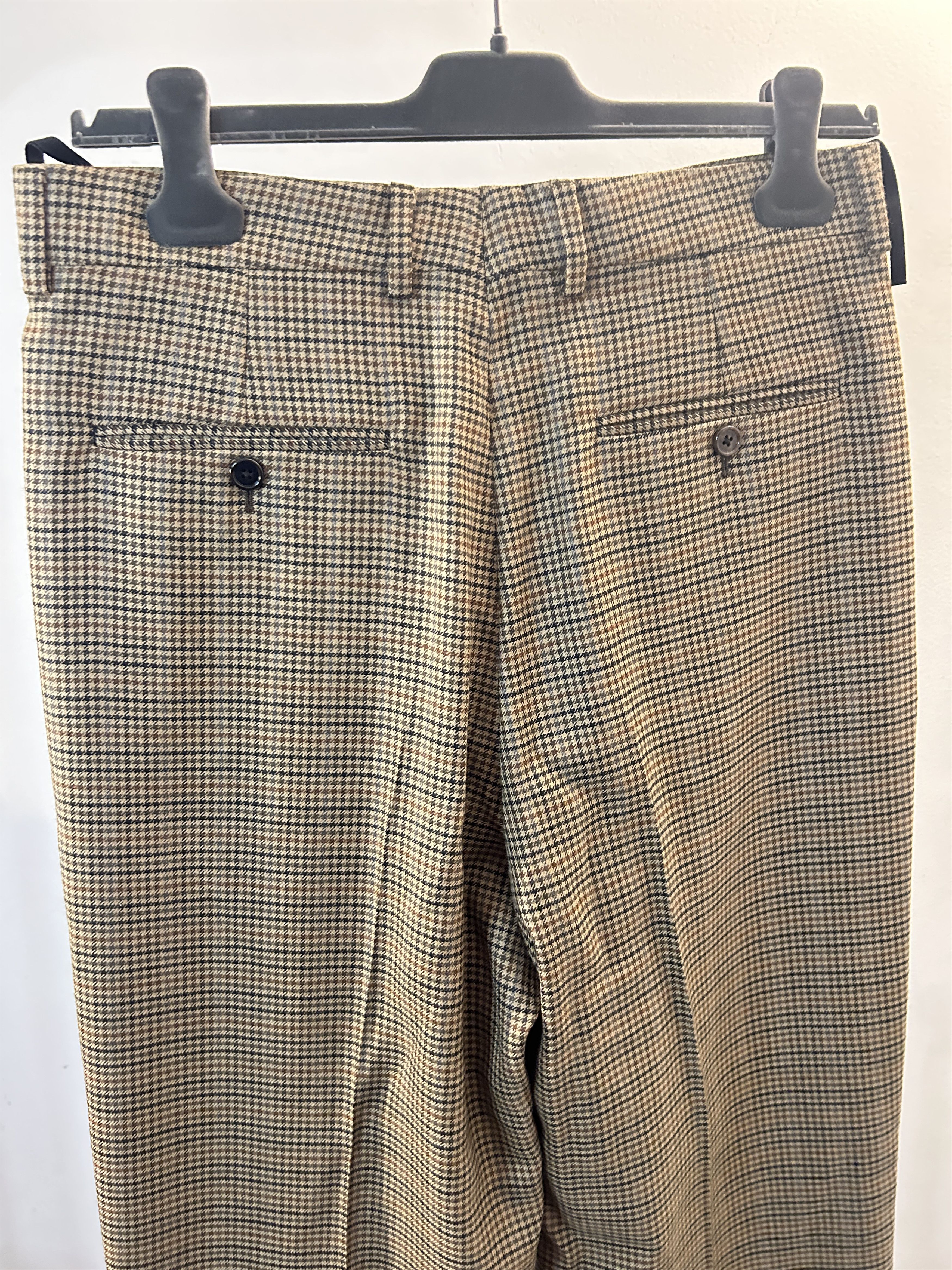 Celine CELINE HOMME Slim-Fit FlaredPrinceofWalesCheckedTrousers Size US 30 / EU 46 - 5 Thumbnail